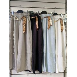 Фотография Штаны женские летние 2650 grey р.one size "QU STYLE" недорого оптом от прямого поставщика