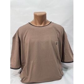 Футболка чоловіча SB1984 brown р.6XL-9XL "Sabihina" недорого оптом від прямого постачальника