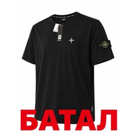 Фотография Футболка мужская 14358 black р.2XL-6XL "Alex Clothes" недорого оптом от прямого поставщика