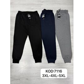 Штани спортивні чоловічі 7116 navy р.3XL-5XL "ROLADA" недорого оптом від прямого постачальника