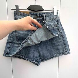 Фотография Юбка-шорты женская 3012 blue р.S-2XL "X-Ray" недорого оптом от прямого поставщика