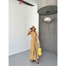 Жіночий сарафан 8335 beige р.S-L "X-Ray" недорого оптом від прямого постачальника