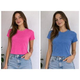 Фотография Футболка женская XR771 pink р.S-L "X-Ray" недорого оптом от прямого поставщика