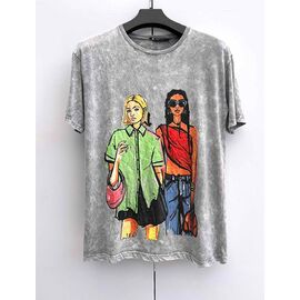 Фотография Футболка женская XR872 grey р.S-L "X-Ray" недорого оптом от прямого поставщика