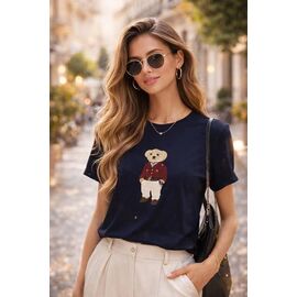 Фотография Футболка женская XR893 navy р.S-L "X-Ray" недорого оптом от прямого поставщика