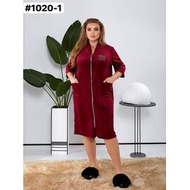 Халат жіночий 1020-1 wine р.50-64 "ZLATA" недорого оптом від прямого постачальника