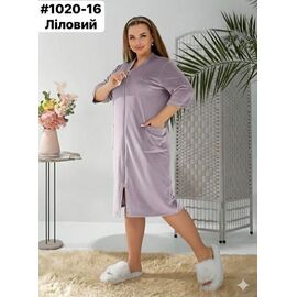 Халат жіночий 1020-16 lilac р.50-64 "ZLATA" недорого оптом від прямого постачальника