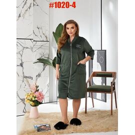 Халат жіночий 1020-4 khaki р.50-64 "ZLATA" недорого оптом від прямого постачальника
