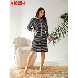 Халат жіночий 1025-1 black р.46-52 "ZLATA" недорого оптом від прямого постачальника