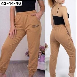Штани спортивні жіночі 1537 beige р.42-46 "ZLATA" недорого оптом від прямого постачальника