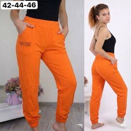 Штани спортивні жіночі 1537 orange р.42-46 "ZLATA" недорого оптом від прямого постачальника