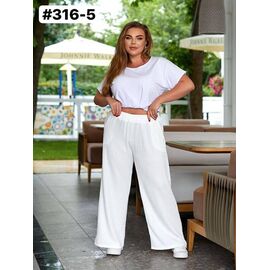 Фотография Штаны женские 316-5 white р.48-58 "ZLATA" недорого оптом от прямого поставщика