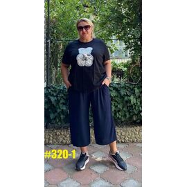 Фотография Бриджи женские 320-1 navy р.50-60 "ZLATA" недорого оптом от прямого поставщика