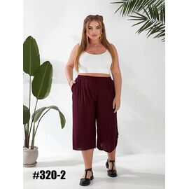Фотография Бриджи женские 320-2 wine р.50-60 "ZLATA" недорого оптом от прямого поставщика
