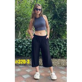 Фотография Бриджи женские 320-3 black р.50-60 "ZLATA" недорого оптом от прямого поставщика
