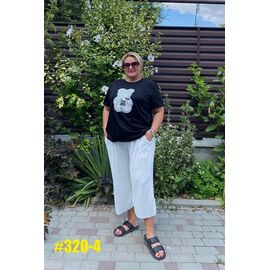 Фотография Бриджи женские 320-4 white р.50-60 "ZLATA" недорого оптом от прямого поставщика