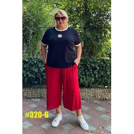 Фотография Бриджи женские 320-6 red р.50-60 "ZLATA" недорого оптом от прямого поставщика