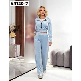 Костюм спортивний жіночий теплий 4120-7 l.blue р.44-50 "ZLATA" недорого оптом від прямого постачальника
