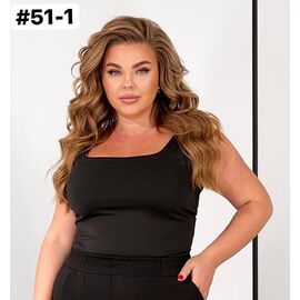 Майка жіноча 51-1 black р.42-56 "ZLATA" недорого оптом від прямого постачальника