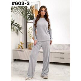 Костюм жіночий 603-3 grey р.46-52 "ZLATA" недорого оптом від прямого постачальника