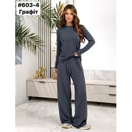 Костюм жіночий 603-4 d.grey р.46-52 "ZLATA" недорого оптом від прямого постачальника
