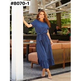 Сукня літня жіноча 8070-1 navy р.42-48 "ZLATA" недорого оптом від прямого постачальника