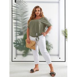 футболка жіноча BT266 khaki р.50-60 "ZLATA" недорого оптом від прямого постачальника