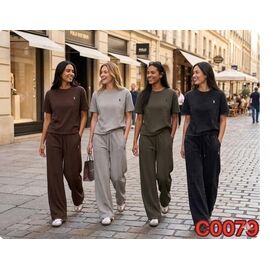 Костюм жіночий 0079 grey р.M-XL "FLORA" недорого оптом від прямого постачальника