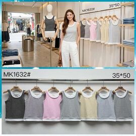 Майка жіноча 1632 mix р.42-46 "FLORA" недорого оптом від прямого постачальника