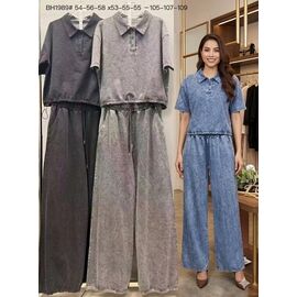 Костюм жіночий 1989 grey р.M-XL "FLORA" недорого оптом від прямого постачальника