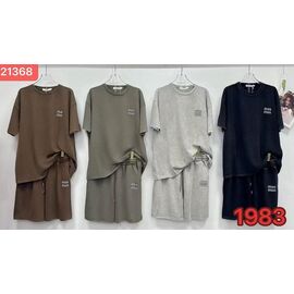 Костюм жіночий 21368 grey р.M-XL "FLORA" недорого оптом від прямого постачальника