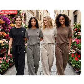 Костюм жіночий 21651 brown р.M-XL "FLORA" недорого оптом від прямого постачальника