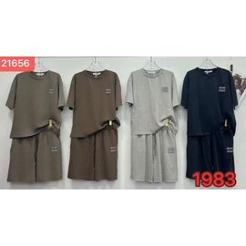 Костюм жіночий 21656 grey р.M-XL "FLORA" недорого оптом від прямого постачальника