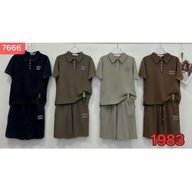 Костюм жіночий 7666 grey р.M-XL "FLORA" недорого оптом від прямого постачальника