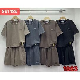 Костюм жіночий 89148 grey р.M-XL "FLORA" недорого оптом від прямого постачальника