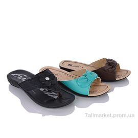 Фотография Шлепки женские облегченные Лето 26034 mix (60 пар р.36-40) "DeMur" недорого оптом от прямого поставщика