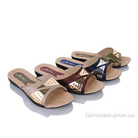 Фотография Шлепки женские облегченные Лето 260002-1 mix (60 пар р.36-41) "DeMur" недорого оптом от прямого поставщика