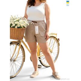 Фотография Шорты женские Лето 309-1 бежевий (3 шт. р.сетка XL-3XL) "Sport style" недорого оптом от прямого поставщика