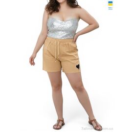 Фотография Шорты женские Лето 315 бежевий (5 шт. р.сетка S-2XL) "Sport style" недорого оптом от прямого поставщика