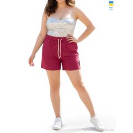 Фотография Шорты женские Лето 315 бордовий (5 шт. р.сетка S-2XL) "Sport style" недорого оптом от прямого поставщика