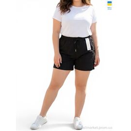 Фотография Шорты женские Лето 316 чорний (5 шт. р.сетка XL-5XL) "Sport style" недорого оптом от прямого поставщика