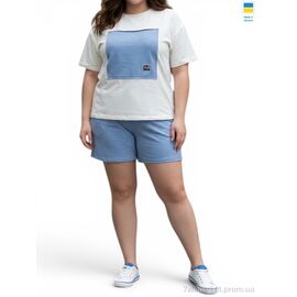 Жіночий костюм Літо 1269 блакитний (4 шт. р.сіткаS-XL) "Sport style" недорого оптом від прямого постачальника