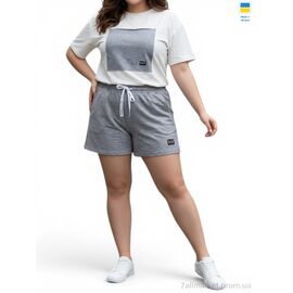 Жіночий костюм Літо 10269 св.сірий (4 шт. р.сітка2XL-5XL) "Sport style" недорого оптом від прямого постачальника
