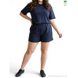 Жіночий костюм Літо 1249 т.синій (4 шт. р.сіткаS-XL) "Sport style" недорого оптом від прямого постачальника