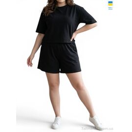 Жіночий костюм Літо 1249 чорний (4 шт. р.сіткаS-XL) "Sport style" недорого оптом від прямого постачальника