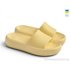 Фотография Шлепки женские облегченные Лето ДС78 св.жовтий (8 пар р.36-41) "Rai shoes" недорого оптом от прямого поставщика
