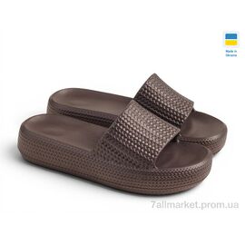Фотография Шлепки женские облегченные Лето ДС78 шоколад (8 пар р.36-41) "Rai shoes" недорого оптом от прямого поставщика