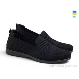 Фотография Мокасины женские демисезонные Лето SK722 чорний (10 пар р.36-41) "Rai shoes" недорого оптом от прямого поставщика