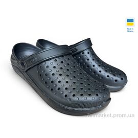 Крокси дитячі літні Літо П025 чорний (6 пар р.36-41) "Rai shoes" недорого оптом від прямого постачальника