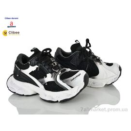 Фотография Кроссовки детские модные Весна/осень ABC2760 black-grey (7 пар р.31-37) "Clibee-Doremi" недорого оптом от прямого поставщика